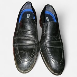 Johnston & Murphy Black Leather Men's Slip-Ons